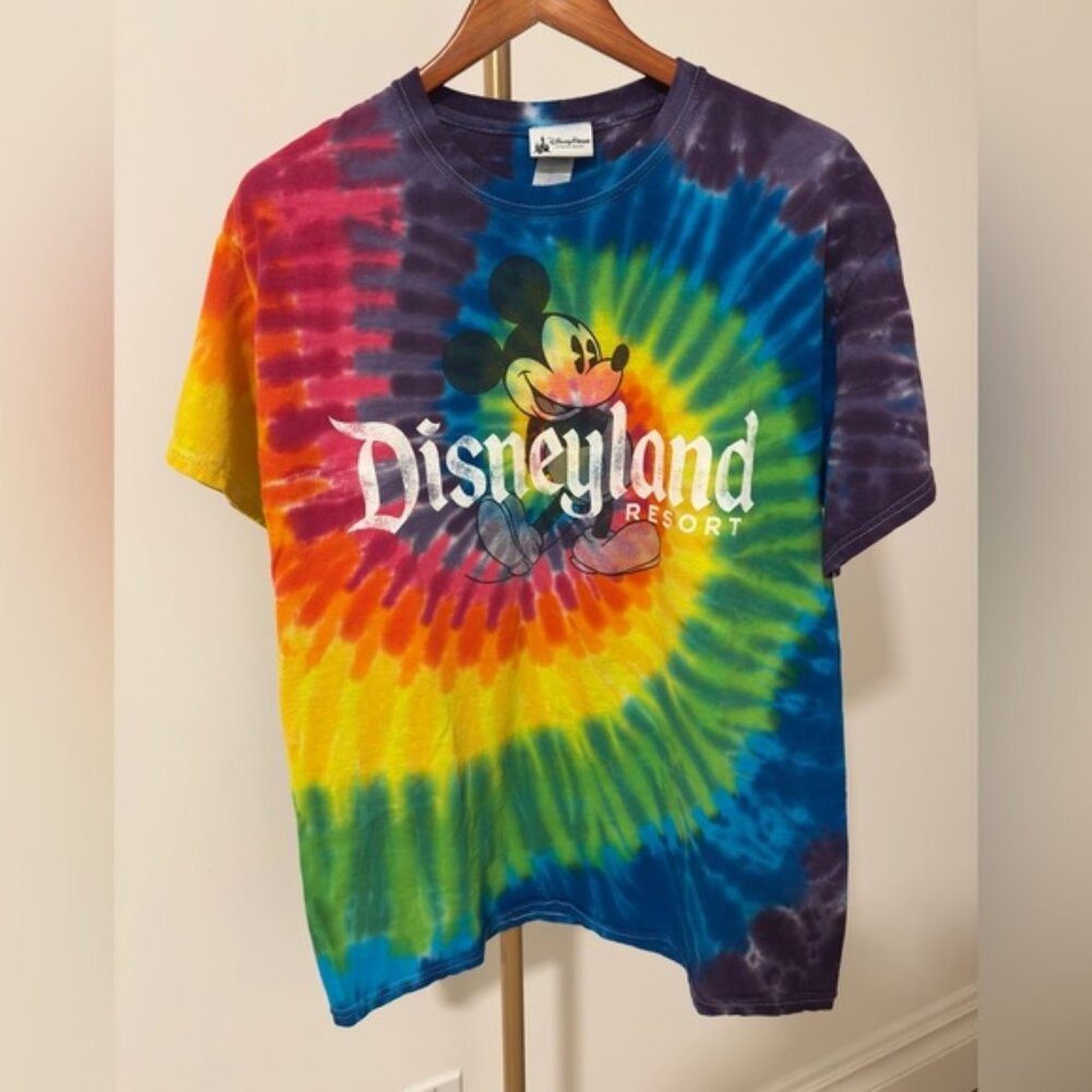 Disneyland Mickey Mouse Tie Dye Graphic T Shirt Large